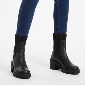 Aldo  Ribbed Heeled Boots Size 8.5